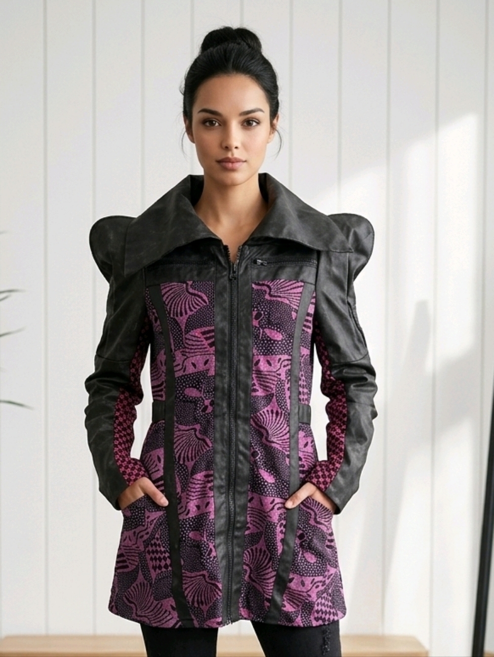 Vintage Nuvula Y2k Jacket Coat Sz XL